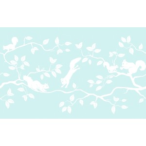 d-c-fix Klebefolie Pineview mit Eichhörnchen-Motiv, 45cm breit.