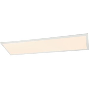 Weiße LED-Deckenleuchte Rosi von Globo, 80x20 cm, dimmbar und mit einstellbarer Lichtfarbe.