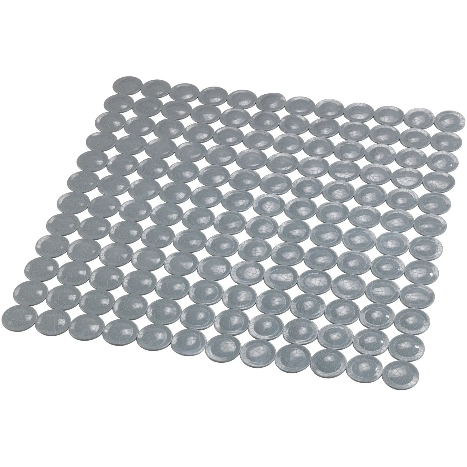 Graue Wenko Duscheinlage Belem, 54x54 cm, mit Saugnäpfen für sicheren Stand in der Dusche.