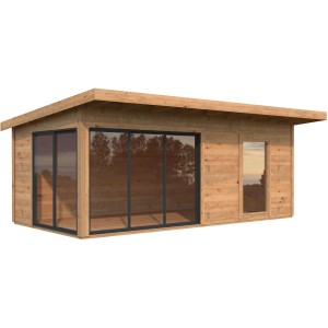 Palmako Gartenhaus Andrea Slide Plus Braun Tauchgrundiert 595 cm x 300 cm FSC®