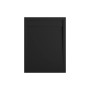 Rechteckige, extraflache Schulte Duschwanne ExpressPlus, 140x90 cm, in Anthrazit. Mineralguss mit Steinoptik.