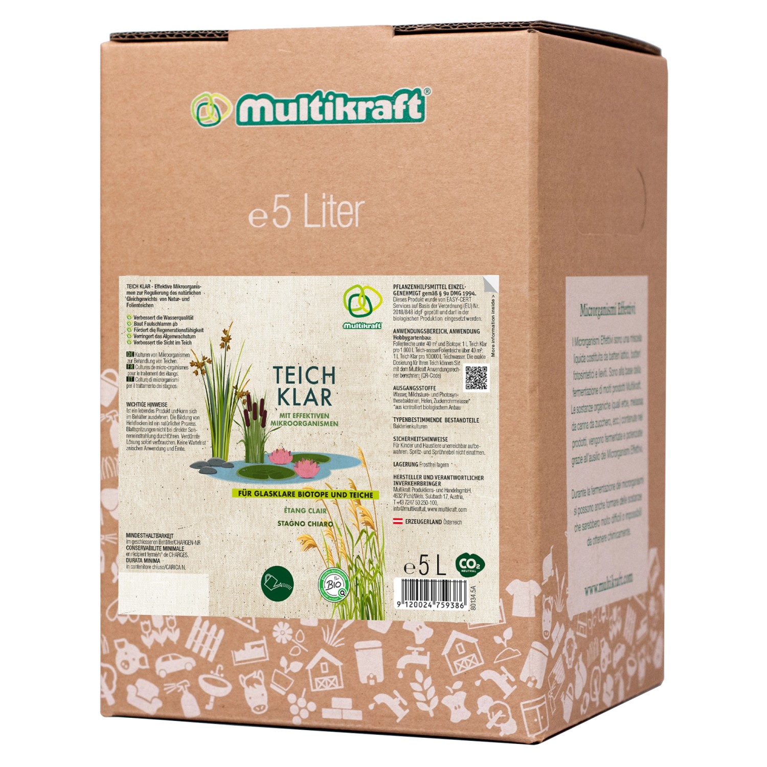 Multikraft Pflanzenhilfsmittel Teichklar Effektive 5 l