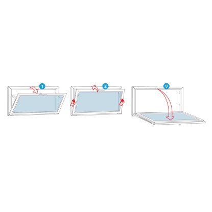 Kunststoff-Keller-Kipp-Fenster 2-Fach Verglasung Weiß BxH 85 Cm X 45 Cm ...