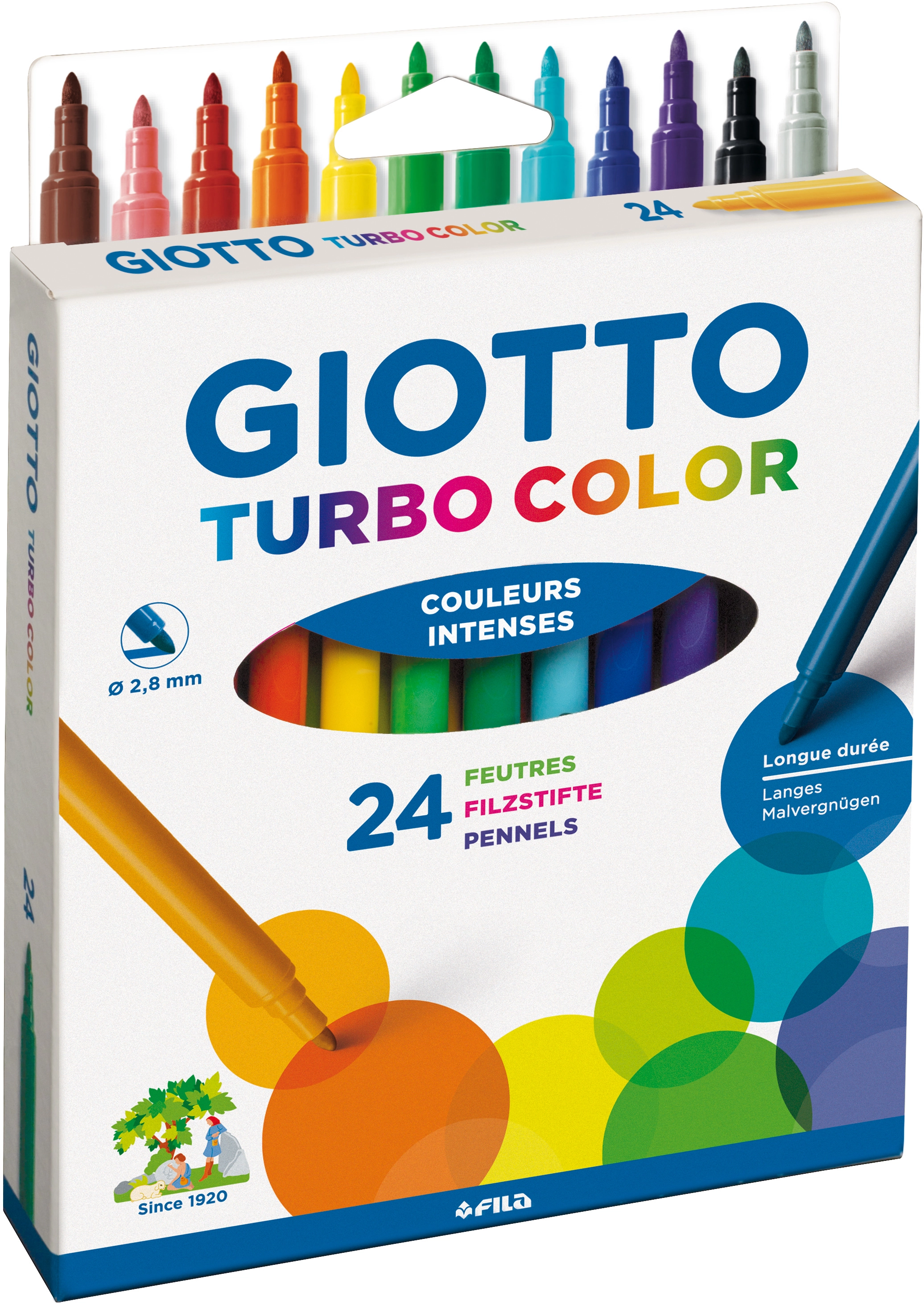 Giotto Turbocolor Feine Spitze Ø 28 mm verschiedene Farben 24 Stück kaufen  bei OBI