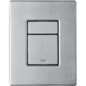 Grohe Skate Cosmopolitan WC-Drückerplatte in Chrom-Mattchrom-Weiß
