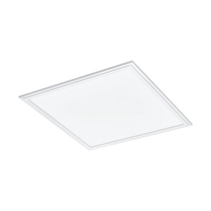 Quadratisches, weißes Eglo LED-Panel Salobrena, 45x45 cm, für Deckenmontage.