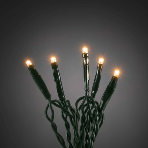 Konstsmide Micro LED Lichterkette mit 200 bernsteinfarbenen LEDs für den Innenbereich.