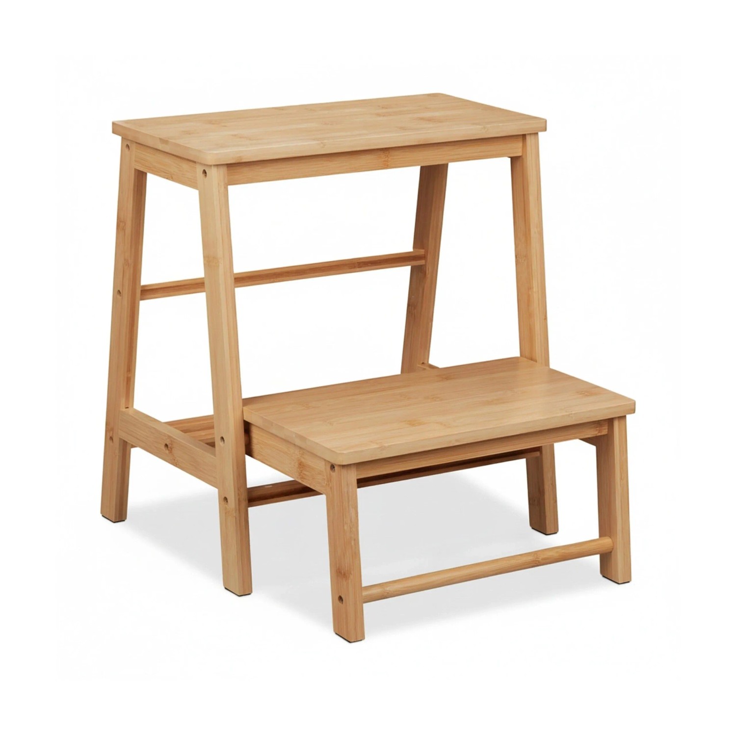 Relaxdays Tritthocker Bambus Natur Klappbar Rutschfest 48 cm x 45 cm x 51 cm 4,2 kg kaufen bei OBI