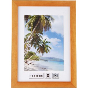 Holzbilderrahmen Nussbaum, 13x18 cm, glatte Oberfläche. Bilderrahmen für Fotos und Bilder.