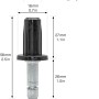 Wagner Stift & Einschlaghülse, 13 mm, 2er-Set. Befestigung für Rollen und Möbelgleiter mit 8 mm Aufnahme.