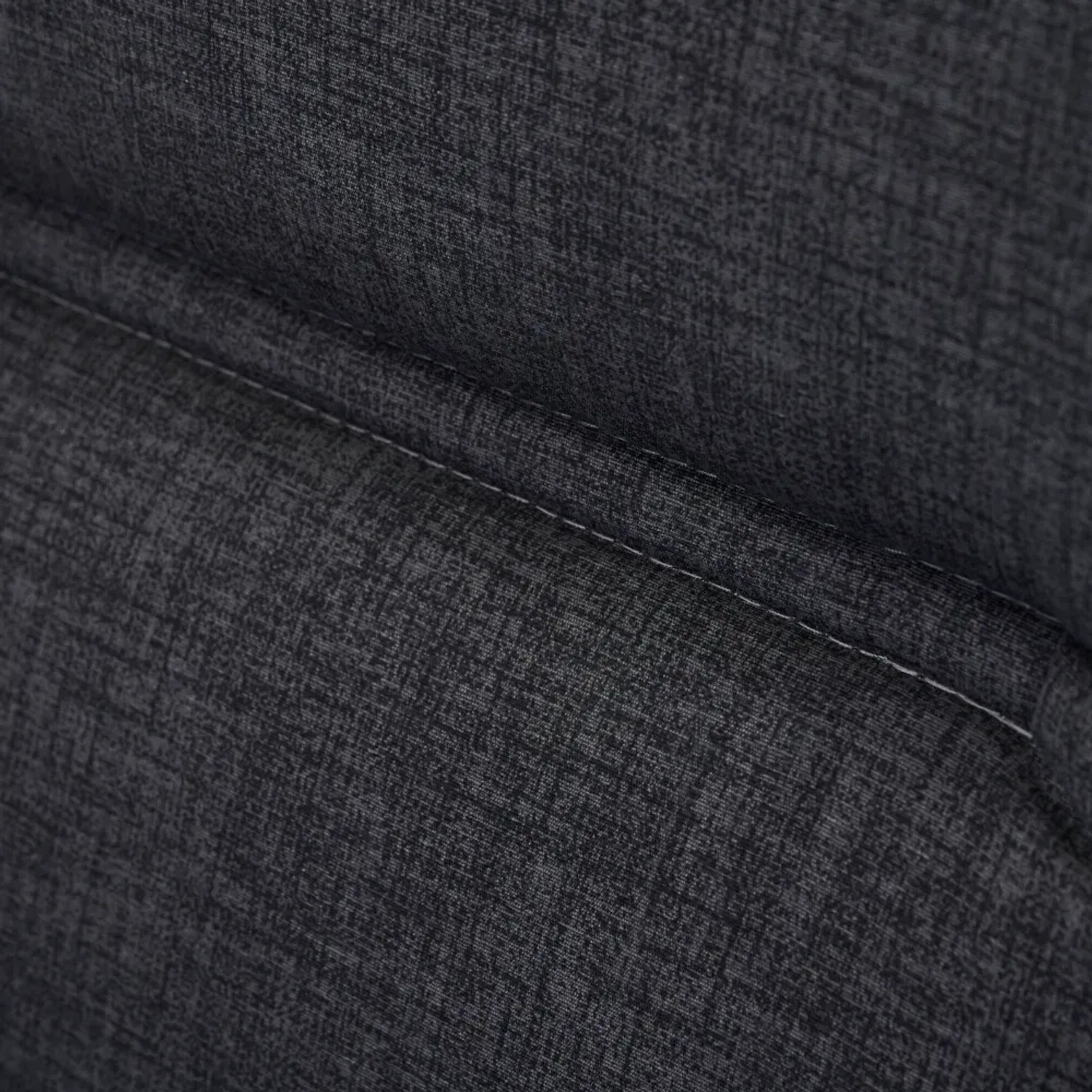 Detailaufnahme: Anthrazitfarbene Siena Garden Sesselauflage Comfort mit Steppnaht.