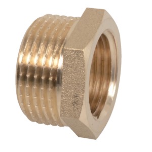 Kirchhoff Reduzierstück aus Messing, 41,9 mm x 30,3 mm, für Gewindefittings.