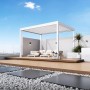 Weide Deluxe Elektrisch Pavillon Terrassenüberdachung Aluminium Led 3 X 4 M_5