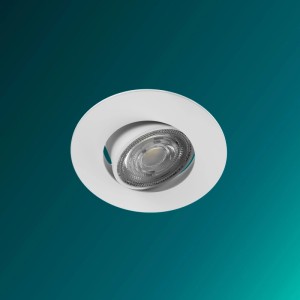 Weißer Philips LED Einbauspot Cilantro, 5W, mit SceneSwitch Funktion, schwenkbar.