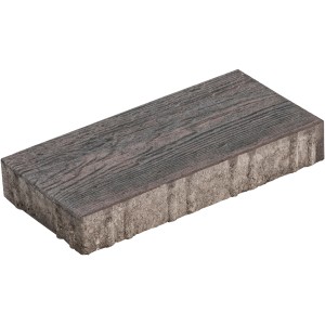 Diephaus Terrassenplatte Ruda Terra mit Holzstruktur, 40x20x6 cm, Beton Pflasterstein.