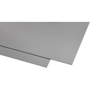 Graue Kunststoffplatte Guttagliss Hobbycolor, 50x25cm, ideal für Bastelarbeiten und Modellbau.