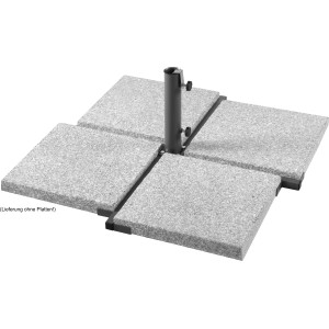 Schneider Plattenständer Plus für Schirmstöcke, anthrazitgrau, mit Platz für 4 Wegeplatten (ohne Platten).