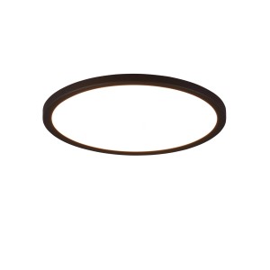 Schwarze, runde Reality LED-Deckenleuchte Aureo, 29 cm Durchmesser.