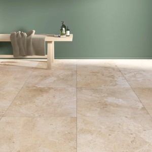 Beige, matte Feinsteinzeug Bodenfliese Impero, 60,6x60,6 cm, rektifiziert, für Innenräume.