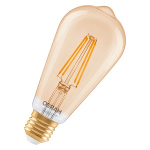 Osram Matter E27 Edison Leuchtmittel, dimmbar, 6W, warmweißes Licht.