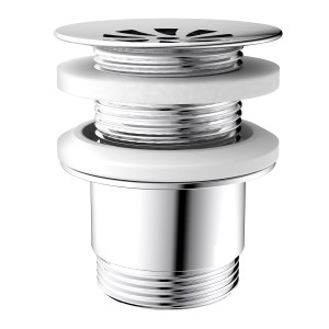 Kirchhoff Ablaufventil DAV-3WK, Chrom, für Waschbecken ohne Überlauf.