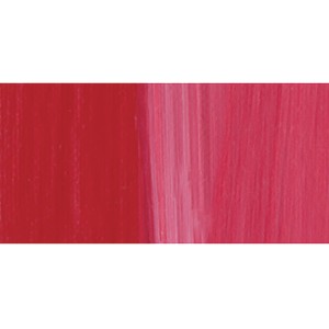 Farbauftrag der Lukas Cryl Studio Premium-Acrylfarbe Zinnoberrot.