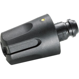 Nilfisk Tornado PR Düse Click&Clean für Hochdruckreiniger, schwarzes Kunststoffgehäuse.