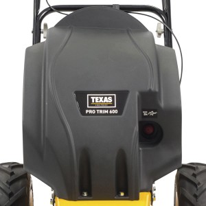 Detailansicht der Texas Benzin-Unkrautbürste Pro Trim 600TR, Gartenhandgerät.