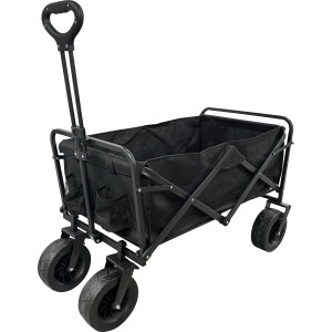 Bollerwagen Faltbar 100 cm x 97 cm x 58 cm Schwarz