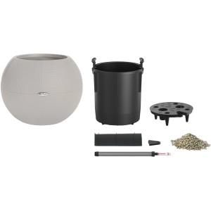 Lechuza Puro Color 50 Sandbraun, Ø 50cm, mit Bewässerungssystem und Zubehör.