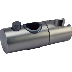Detailaufnahme der Duschhalterung aus dem baliv Duschbrause-Set DBS-70.180, Metall Grau.