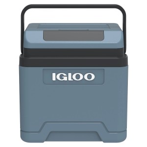 Igloo Kühlbox IE24 DC, 24 l, eisblaue thermoelektrische Kühlbox mit Tragegriff.