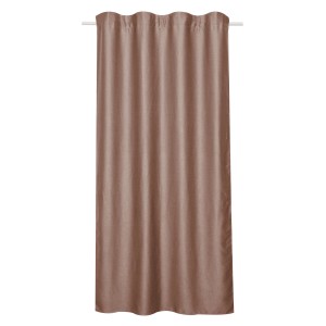 Brauner Sehlbach Fertigschal Blackout Shine, 135x245 cm, verdunkelnd für Gardinenstange.