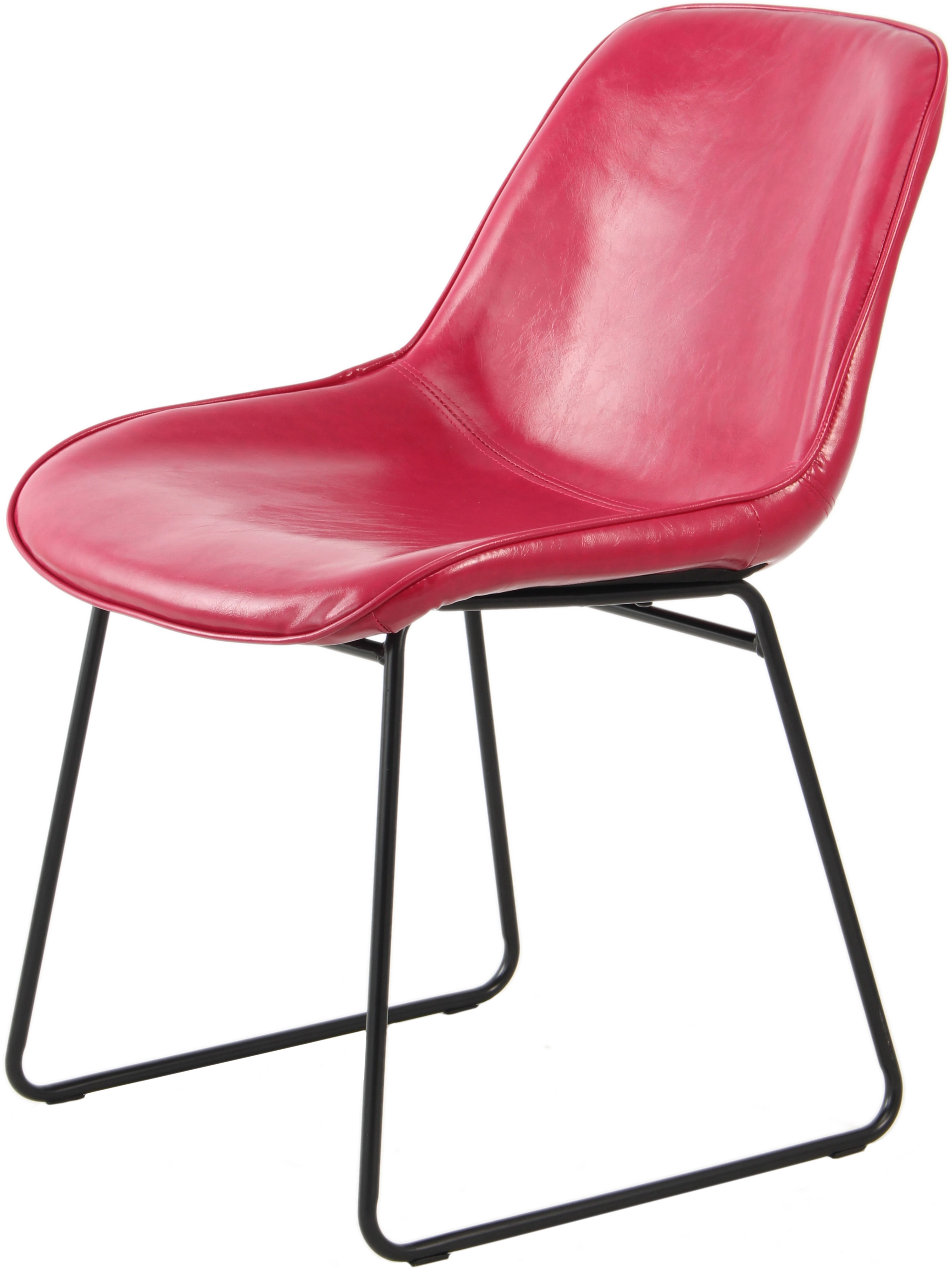 Kayoom Stuhl Cora 110 2er-Set Pink - Rot 64,5 cm x 79 cm x 49,5 cm kaufen  bei OBI
