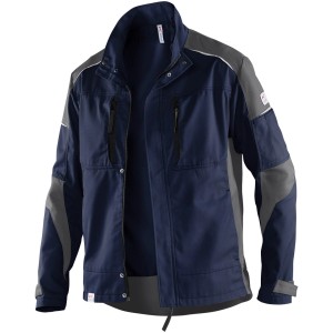 Kübler ActiviQ Arbeitsjacke in Dunkelblau-Anthrazit, Größe 3XL.