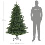 Grüner HOMCOM Weihnachtsbaum aus Kunststoff, 180 cm hoch, 105 cm breit, mit schwarzem Stahlfuß. Realistische Weihnachtsdekoration.