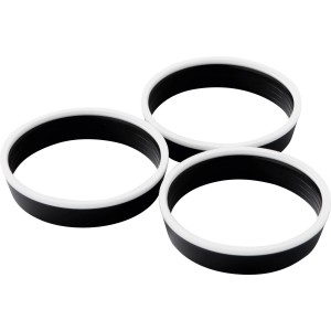 KÖRO Keildichtungen, 3 Stück, 1 1/2 Zoll, mit Gleitring für 40 mm Siphons.