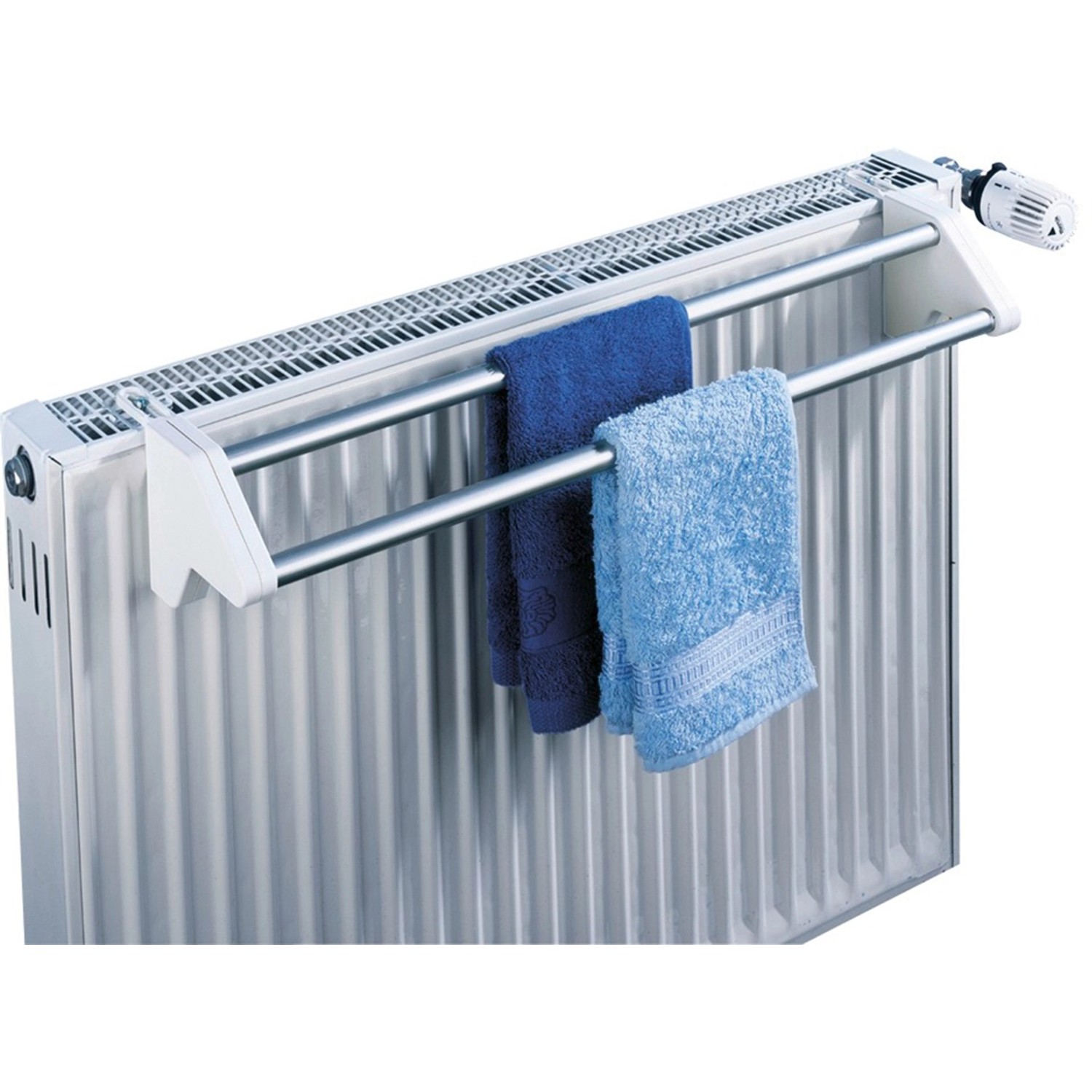 GANCEI Heizkörper Handtuchhalter 40cm - Platzsparend, Bohrfrei, Schwarz