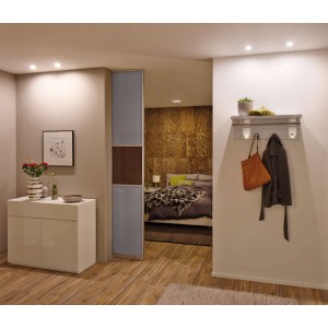 Weisse Paulmann LED Einbaustrahler Base Coin, 3er Set, schwenkbar, für stimmungsvolle Beleuchtung.