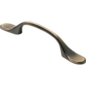 Glänzender, chromfarbener Möbelgriff 921 aus Metall für Schränke und Schubladen.