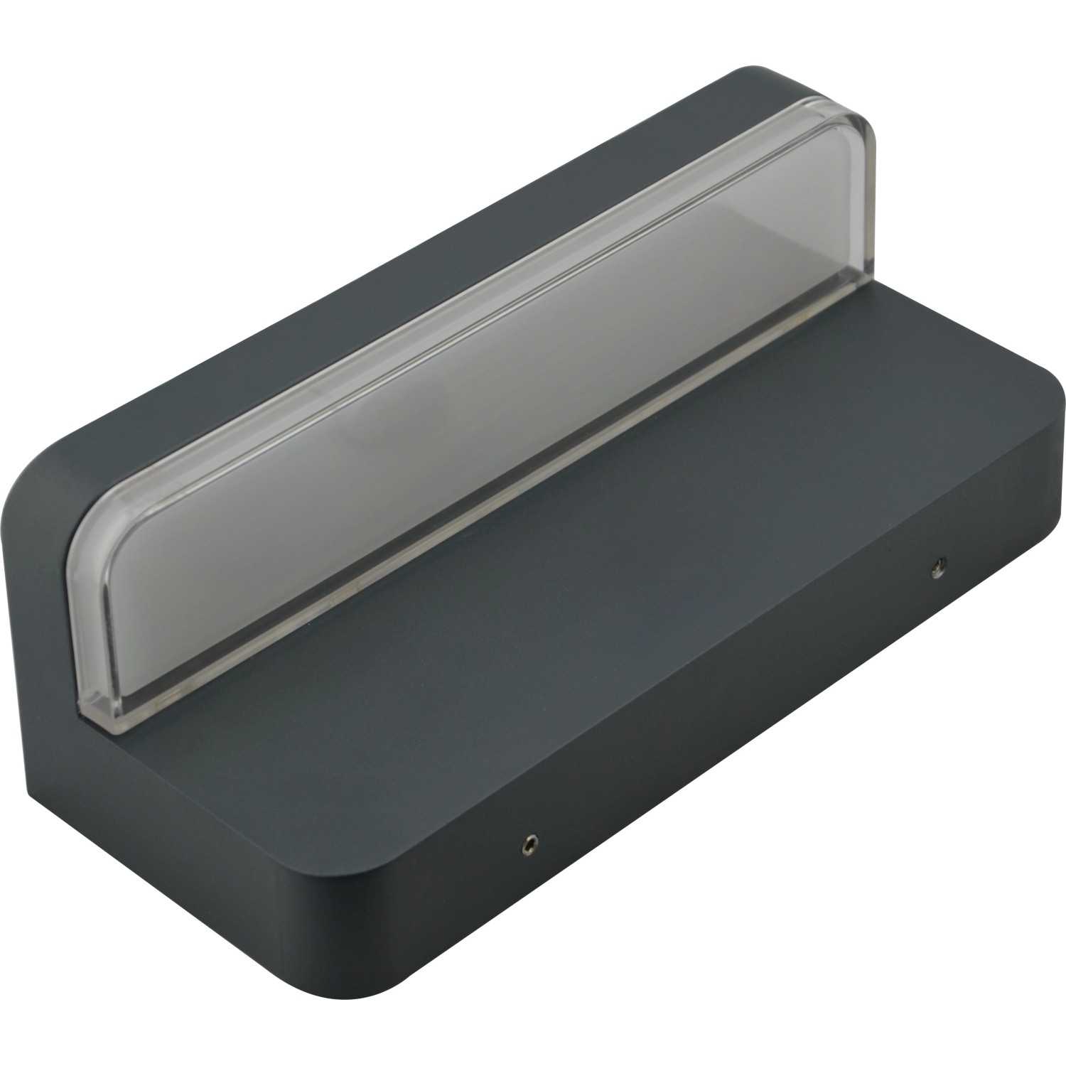 Moderne anthrazitfarbene LED-Wandleuchte RIDOS für den Außenbereich, 7W, 1000lm, IP44.