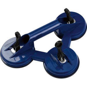 LUX Saugheber Classic 3-fach, 80 kg Tragkraft, für Fliesen, Glas und Bleche.