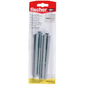 Fischer Langschaftdübel SXR 8 x 120 Z K, 4 Stück, für Voll- und Lochbaustoffe.