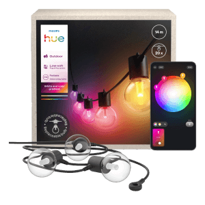 Philips Hue Smart-Outdoor-LED-Lichterkette Festavia Globe 20 Lampen 14 m