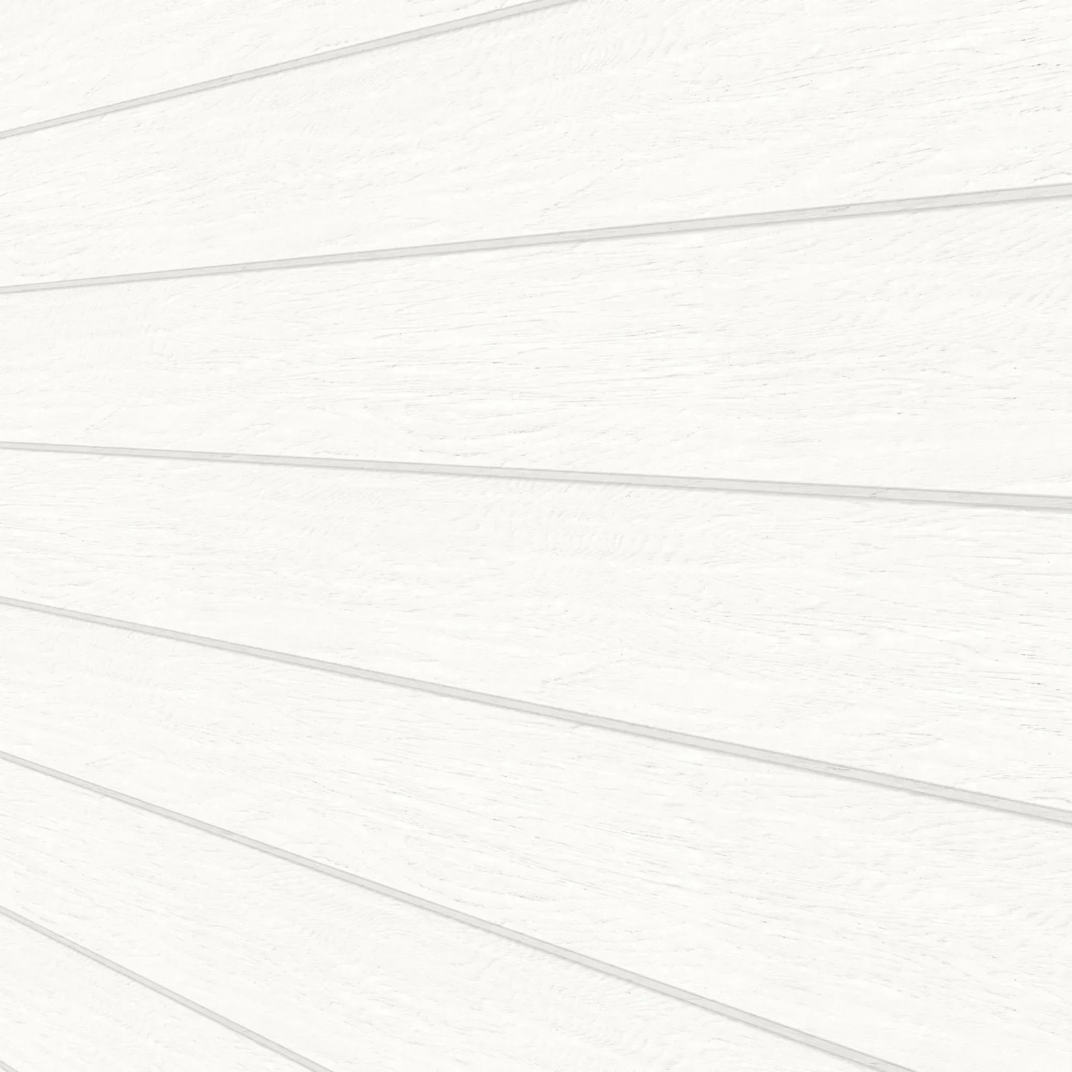 Weiße Holzpaneele mit Struktur für Wand- und Deckenverkleidung.