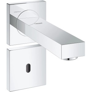 Grohe Eurocube E Infrarot-Waschtischarmatur, Chrom, wandmontiert, ohne Mischer.
