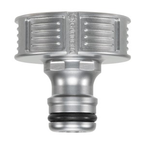 Gardena Premium Hahnverbinder aus Metall, Teil des Reinigungsspritzen-Sets.