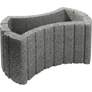 Premac Varioflor Pflanzstein, grau, 66x47x30 cm. Beton Pflanzring für Garten- und Landschaftsbau.