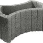Premac Varioflor Pflanzstein, grau, 66x47x30 cm. Beton Pflanzring für Garten- und Landschaftsbau.