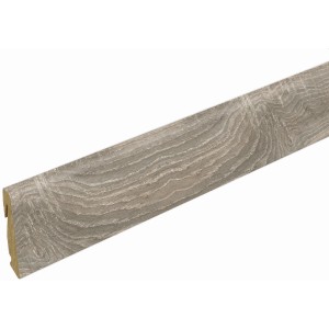 Sockelleiste FU147H Eiche Leonessa, MDF-Folie, 18,5x38,5x2400 mm, für Clipmontage und Kabelkanal.